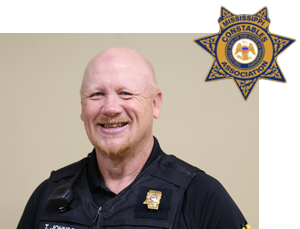 Itawamba County MS Constable Terry Johnson - badge on right