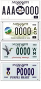 Vehicle Tags in Itawamba County MS